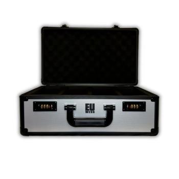 EU West Graded Card Case Koffer silber / silver für bis zu 140 Slabs